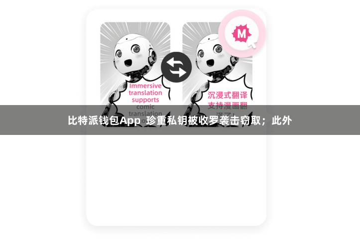 比特派钱包App 珍重私钥被收罗袭击窃取;此外