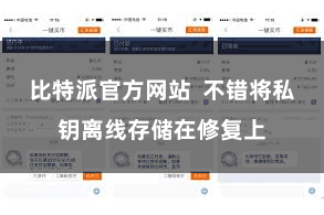 比特派官方网站 不错将私钥离线存储在修复上