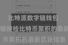 比特派数字链钱包  用户不错搜检比特币聚积的最新区块信息