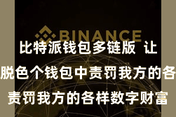 比特派钱包多链版  让用户不错在脱色个钱包中责罚我方的各样数字财富